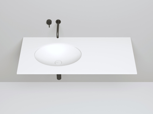 Раковина из искусственного камня S-Stone Salini MAREA 1802211M 60х40 встраиваемая цвет белый без отверстий под смеситель - фото 3